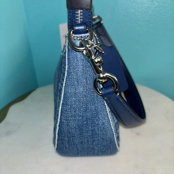 Coach Denim Shoulder Bag - Picture 5 of 9